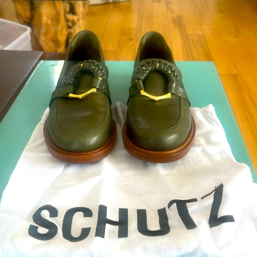 Leather loafers